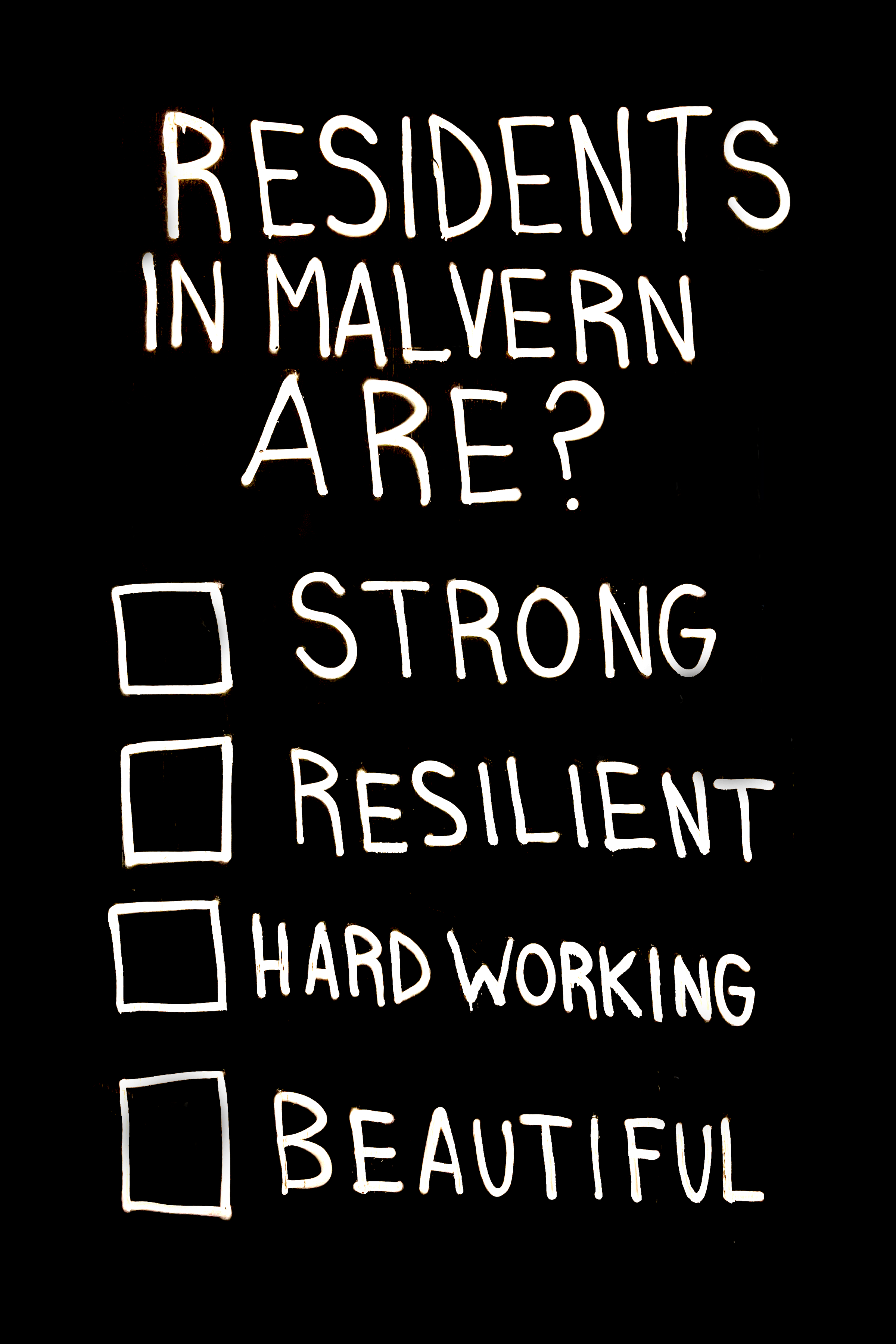 Residents in Malvern-check